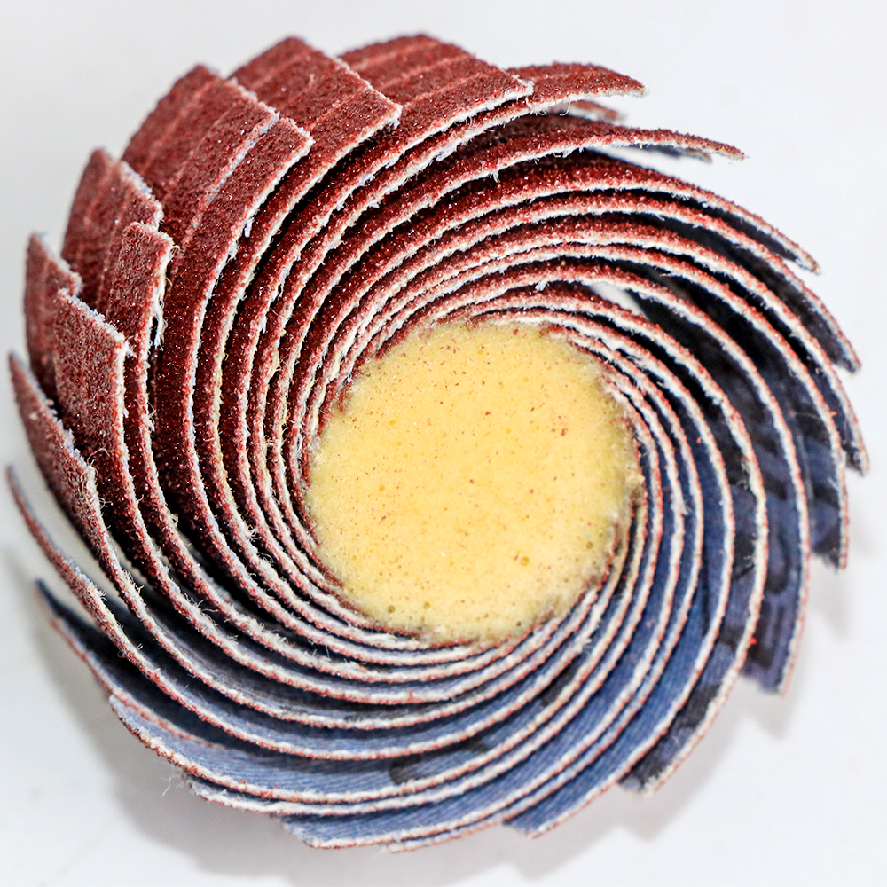 Roue à lamelles pour papier de verre, outil lointain à tige de 3mm, accessoires Dremel pour outils de forage, grain 80-600