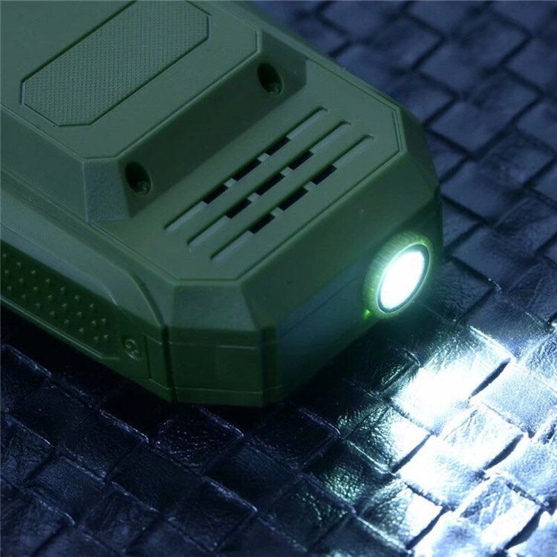 W2025 no camera's, goedkope kleine mini dual sim mobiele telefoon, schokbestendig, sterke zaklamp, bluetooth-ondersteuning, russisch toetsenbord