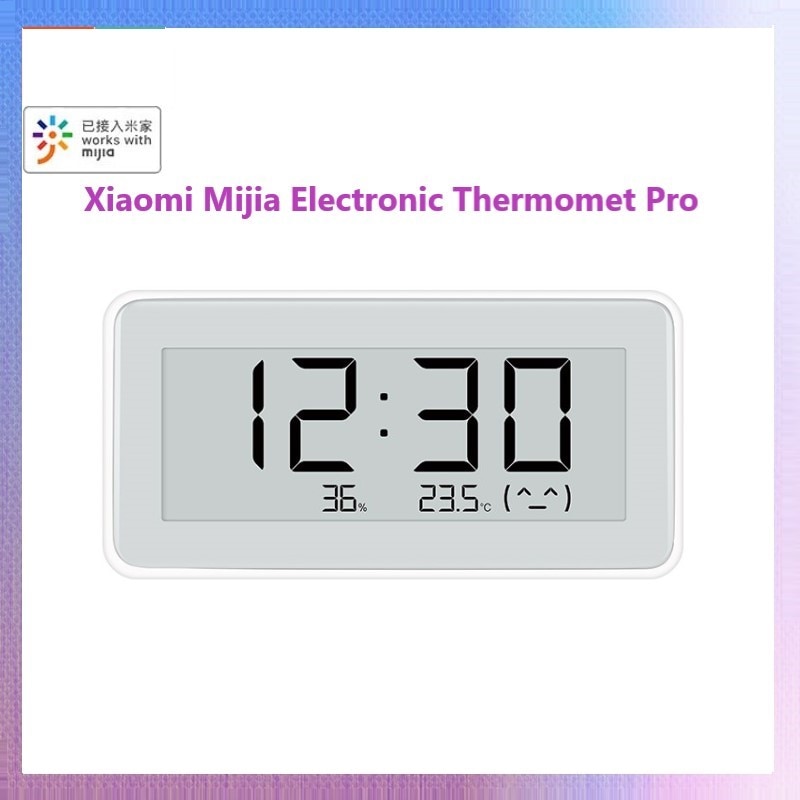 Xiaomi-termómetro e higrómetro electrónico Mijia Pro BT4.0, reloj electrónico inteligente inalámbrico, herramienta de medición de temperatura LCD