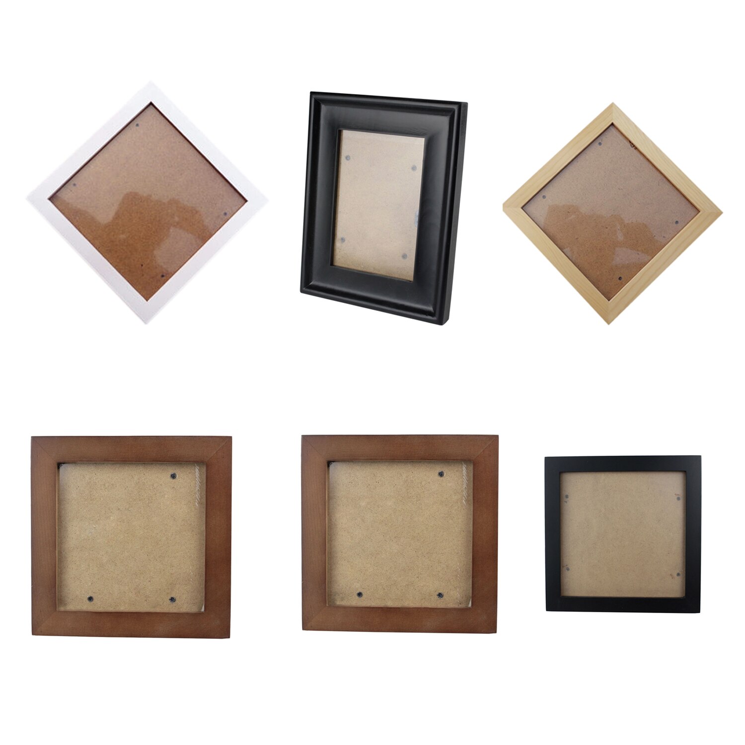 Square Thick Pine Wood Photo Frame Wall Picture Frame