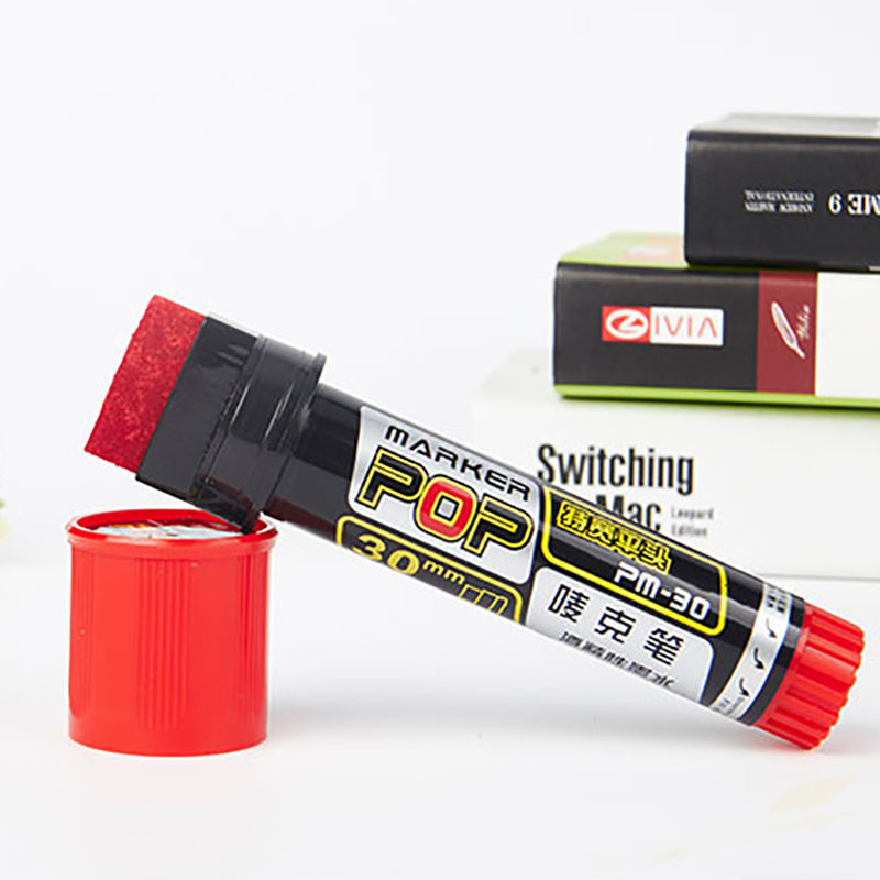 12Stck Pop Wasserdichte Farbe 30MM 20MM 12MM dauerhaft Nachfüllbare Marker Stift Skizzieren Graffiti Marker Poster stift Schule Liefert
