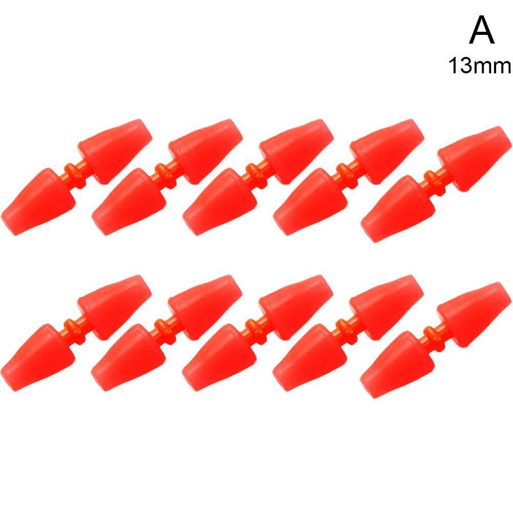 10 pièces Rock mer pêche Anti vent barre Cara tige Bobber flotteur bouchons pêche attirail pêche flotteur: red	S