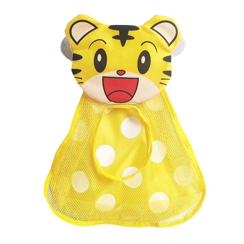 Baby Bath Toys Cute Duck Frog Mesh Net Toy Storage Bag Strong Suction Cups Bath Game Bag Bathroom Organizer Water Toys for Kids: Tiger