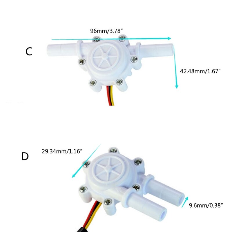 Multiple styles Flow Sensor Control Meter Flowmeter Counter 0.2-8L/min Water Flow Sensor Switch Drinking Fountain Co