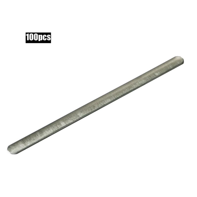 100PCS/Bag Adhesive Metal Flat Aluminum Nose Strips Bridge Wire Clips Ties For DIY Mask Making 0.5x5x90mm In Stock