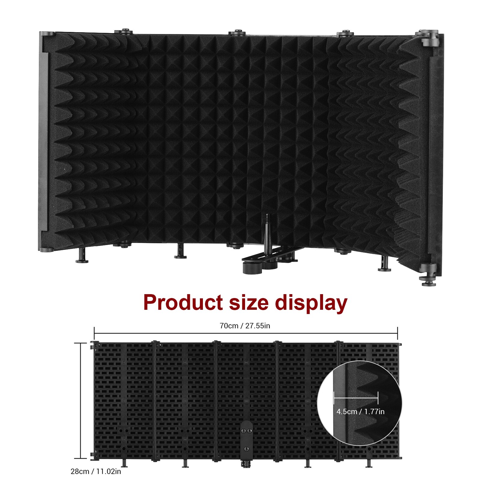 Foldable Microphone Screen Sound Absorbing Vocal R... – Vicedeal