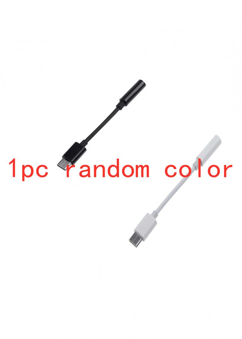 Typ C Adapter Zu 3,5mm Konverter Für Kopfhörer Kopfhörer Kabel Audio- Aux Kabel Adapter Für Xiaomi Huawei USB-C Jack: zufällig Farbe