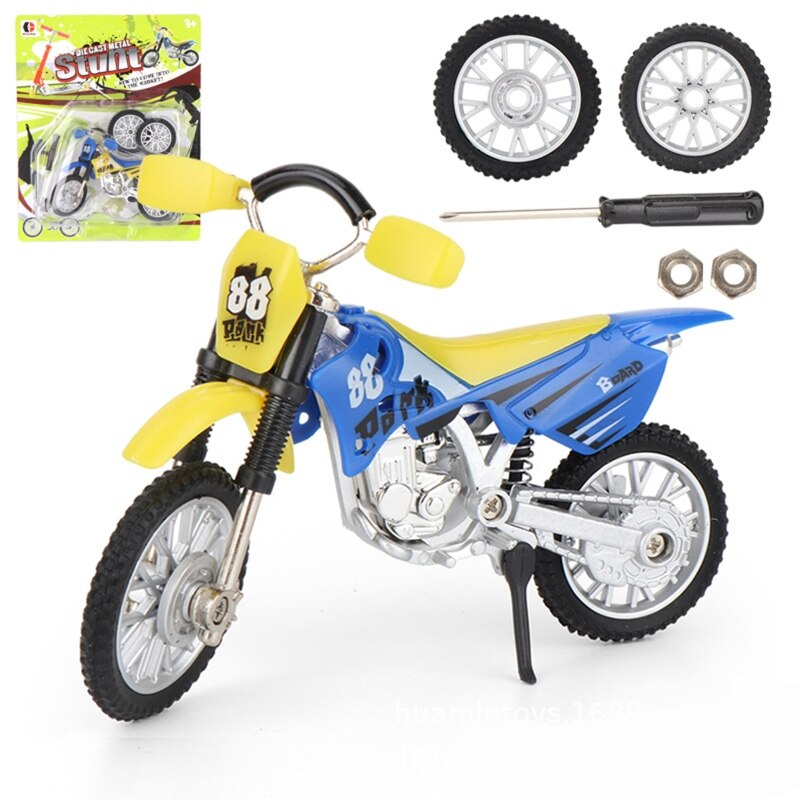 Mini moto de dedo de aleación de Metal, Scooter de dos ruedas, para niños U50F