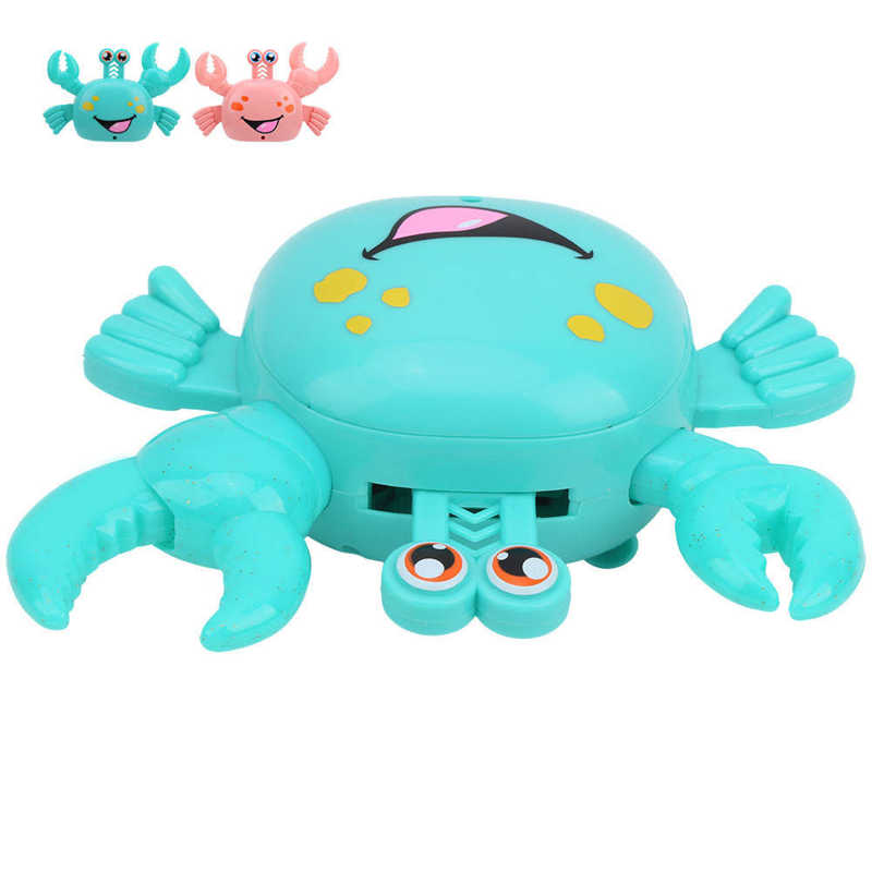 Automatische Turn Elektrische Krab Muzikaal Speelgoed Laterale Lopen Educatief Speelgoed Voor Kinderen Baby Huilen Speelgoed Kinderen Telefoon Speelgoed
