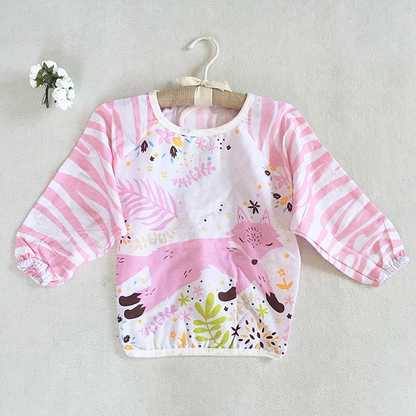 Baby Lätzchen Baumwolle Langarm Schürze Overall Kinder Smock Spuck Kleidung Kleinkind Baberos Kleidung Infant Fütterung Zubehör: 07