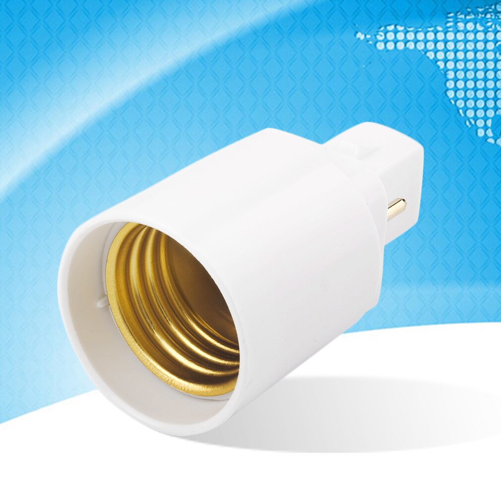 G24 - E27 Retardant PBT Socket Base Screw LED Lamp Halogen Light Bulb Adapter Converter 2 Pin