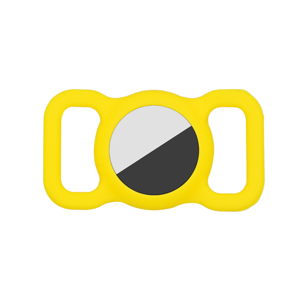 Custodia localizzatore anti-smarrimento per Apple airtag custodia Pet Anti-lost Dog collare per gatto custodia protettiva Shell per Air Tag Tracker: YELLOW