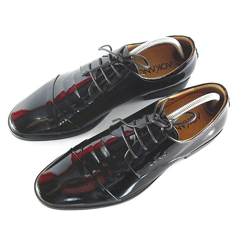 Tensores de plástico para zapatos, tensores para botas, tamaño ajustable, para hombre y mujer, color marrón, 1 par