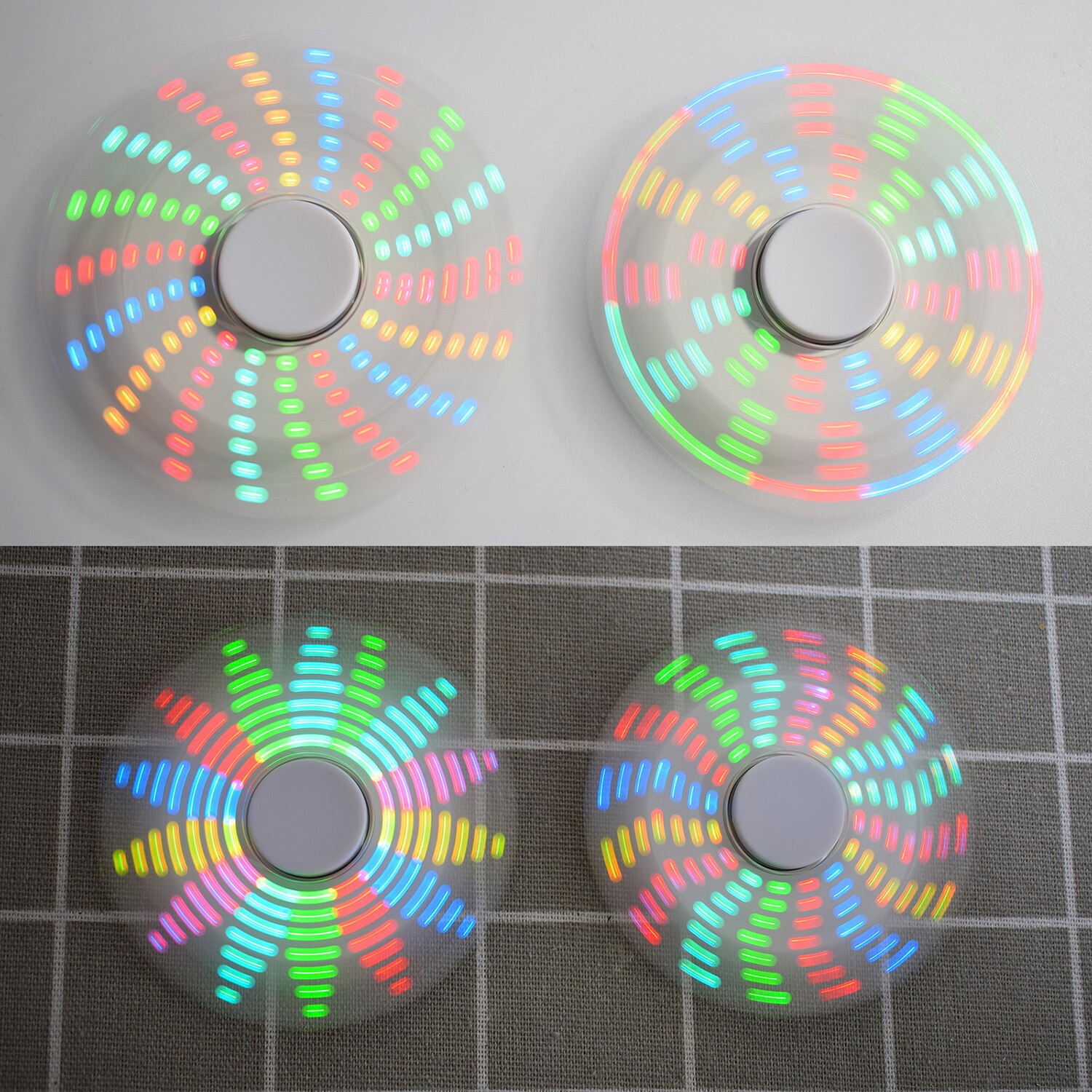 DIY Round Triangle LED Handheld POV Rotation SMD Learning Kit
