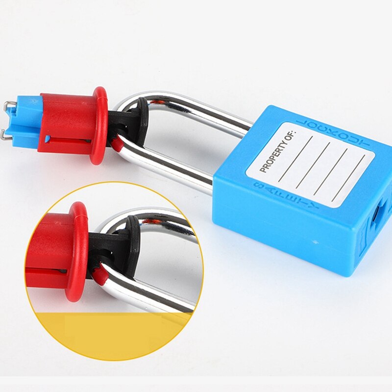 4 PCS Mini Circuit Breaker Lockout Electrical Safety Lock Miniature Air Switch Lsolation Lock for Power Isolation Pinout