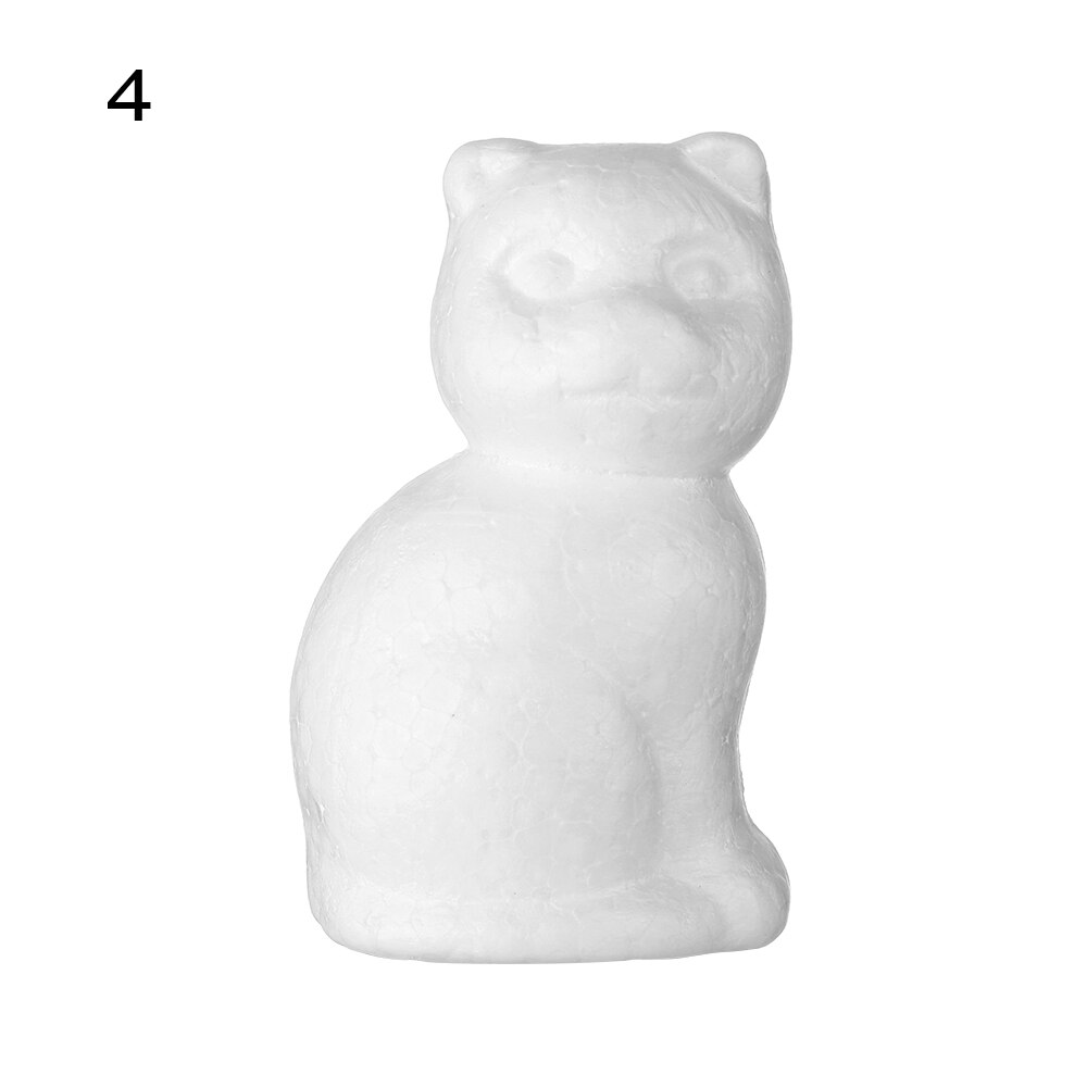 1pc witte schuimdiervormige modellen van piepschuim, kerstfeest, kinderspeelgoed, huisdecoratie, knutselen: 4