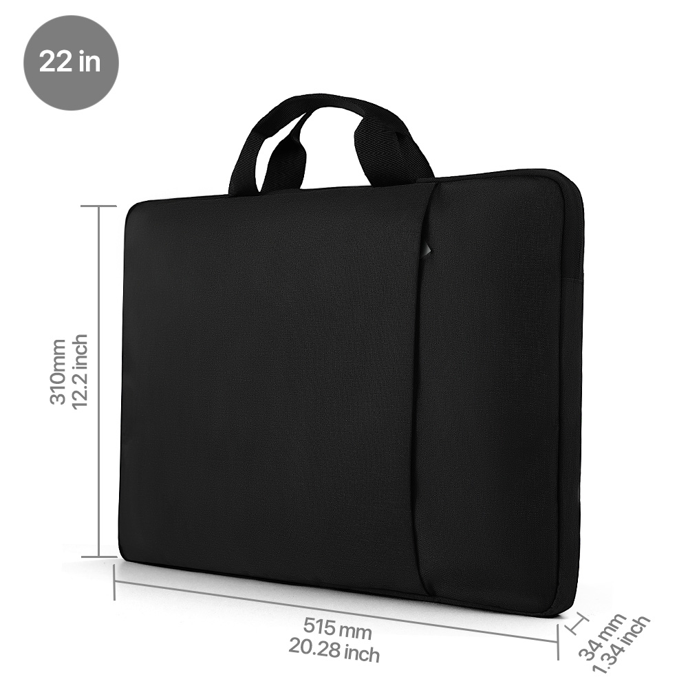 UPERFECT 18,5" 19,5" 22" Tragbare Monitortasche Polyester Laptophülle Computerhülle Tasche mit Reißverschlusstasche für 15,6"-22" Tablette Laptop Spielen Monitor Schutzreisetasche: HELLBLAU