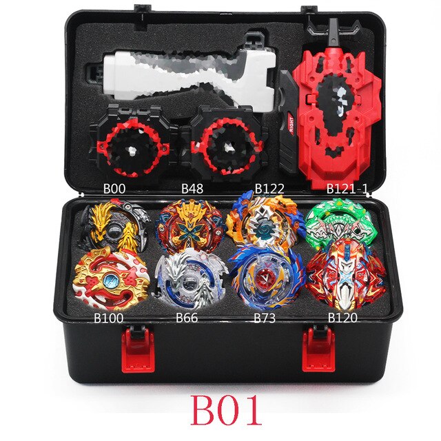 Originale Blayblade Top Beyblade Burst B-129 B125 con lanciatore Bayblade Bey lama metallo plastica fusione 4d giocattoli regalo per i bambini: B01