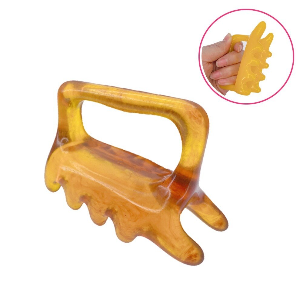 Natural Resin Chinese tool Back Massage Massager Body Acupuncture Scraping Bee Wax Plate GuaSha Scrape Circular Blood Therapy