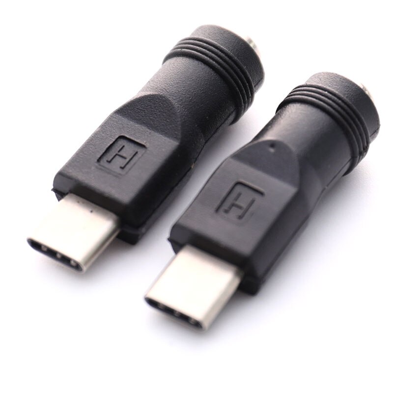 1Pc DC Power Adapter Connector Type-C USB Male To 5.5x2.1mm Female Jack Converter For Laptop Notebook PC Computer Phone Adapters