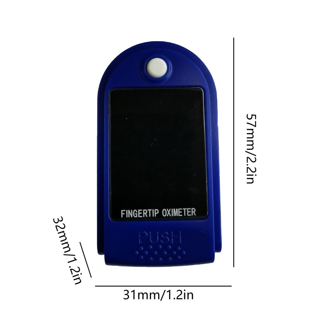 Digital Display Fingertip Pulse Oximeter Oximetry Blood Oxygen Saturation Pulse Rate With Lanyard Fast
