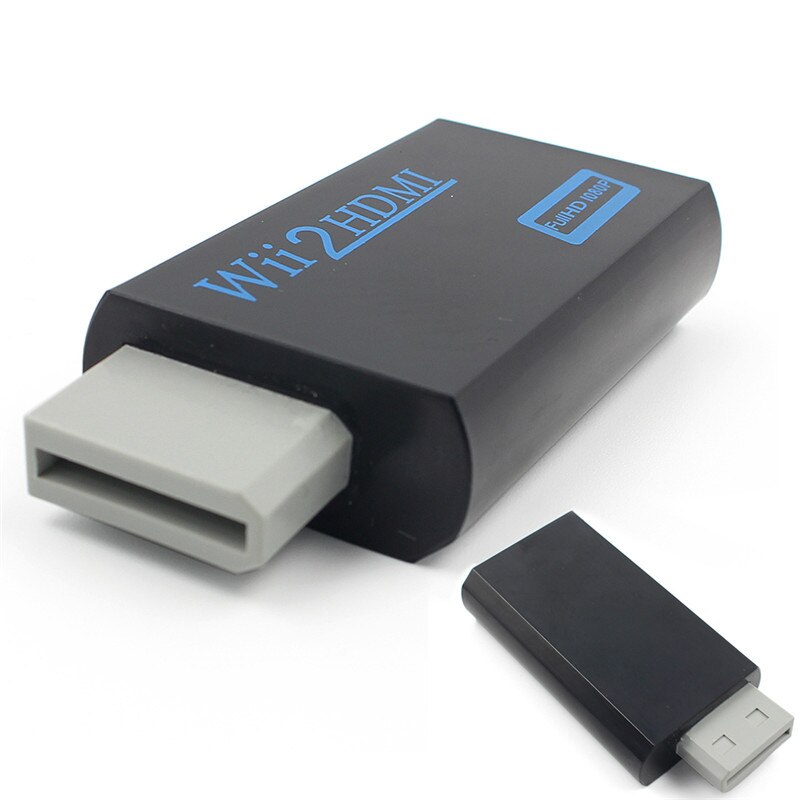 1 pz per supporto convertitore adattatore compatibile Wii a HDMI adattatore Full HD 720P 1080P 3.5mm Audio Wii2HDMI per HDTV