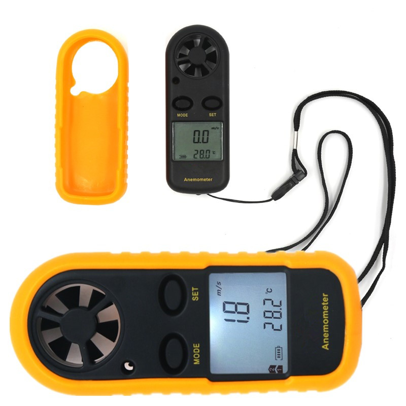 GM816 Anemometer Portable Anemometro Thermometer Wind Speed Gauge Meter Windmeter 30m/s Hand-held Anemometer 40% off