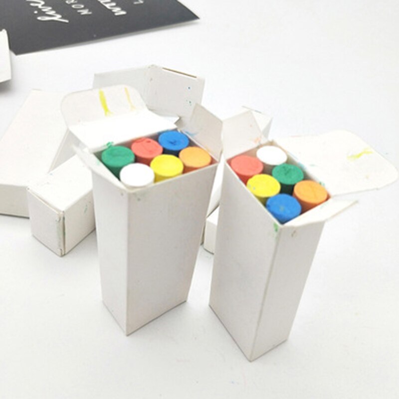 30PCS Mixed Colour Chalk Sticks Pack Water Soluble Kids Playground School Art Learning