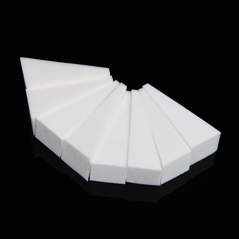 Monja-Gel triangular suave para decoración de uñas, 8 Uds., degradado de Color, esponja de estampado, herramientas de manicura
