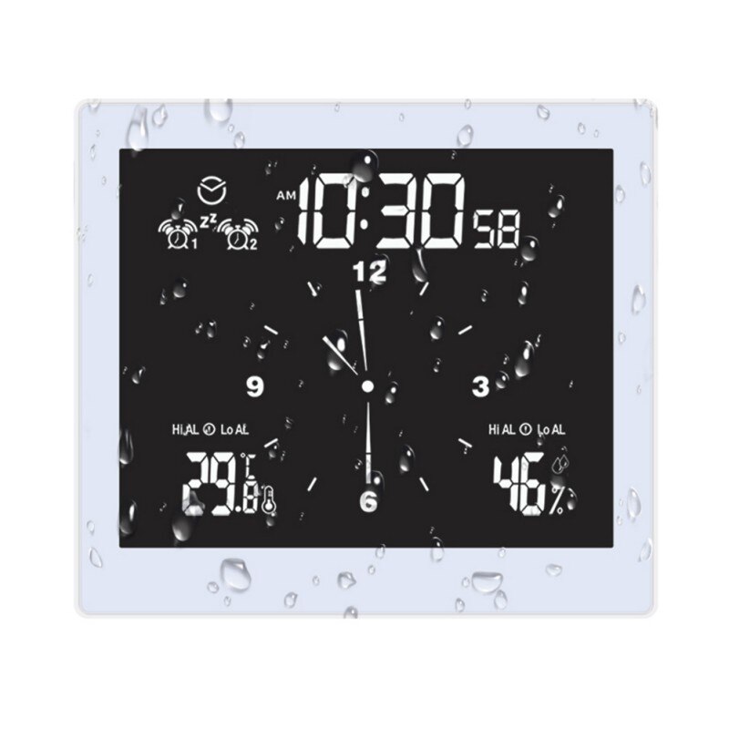 Wireless Weather Station with Outdoor Sensor, Weather Forecast, Radio Clock, Indoor and Outdoor A: White