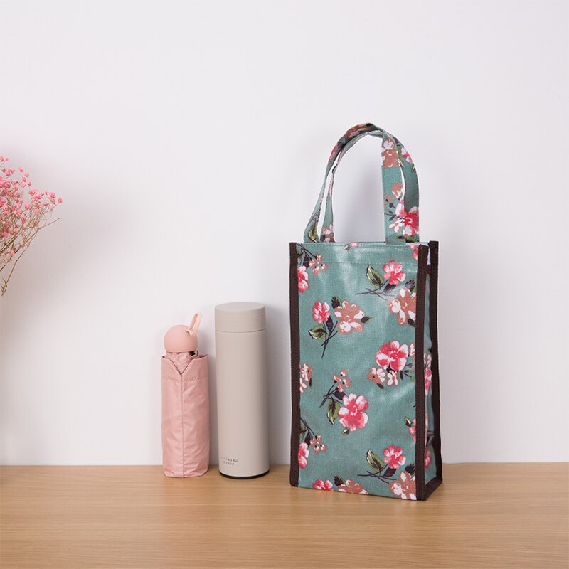 MABULA – sac à main en Nylon pour bouteille de vin, fourre-tout pliable, , Portable, réutilisable, mignon, dessin animé, emballage pour vin