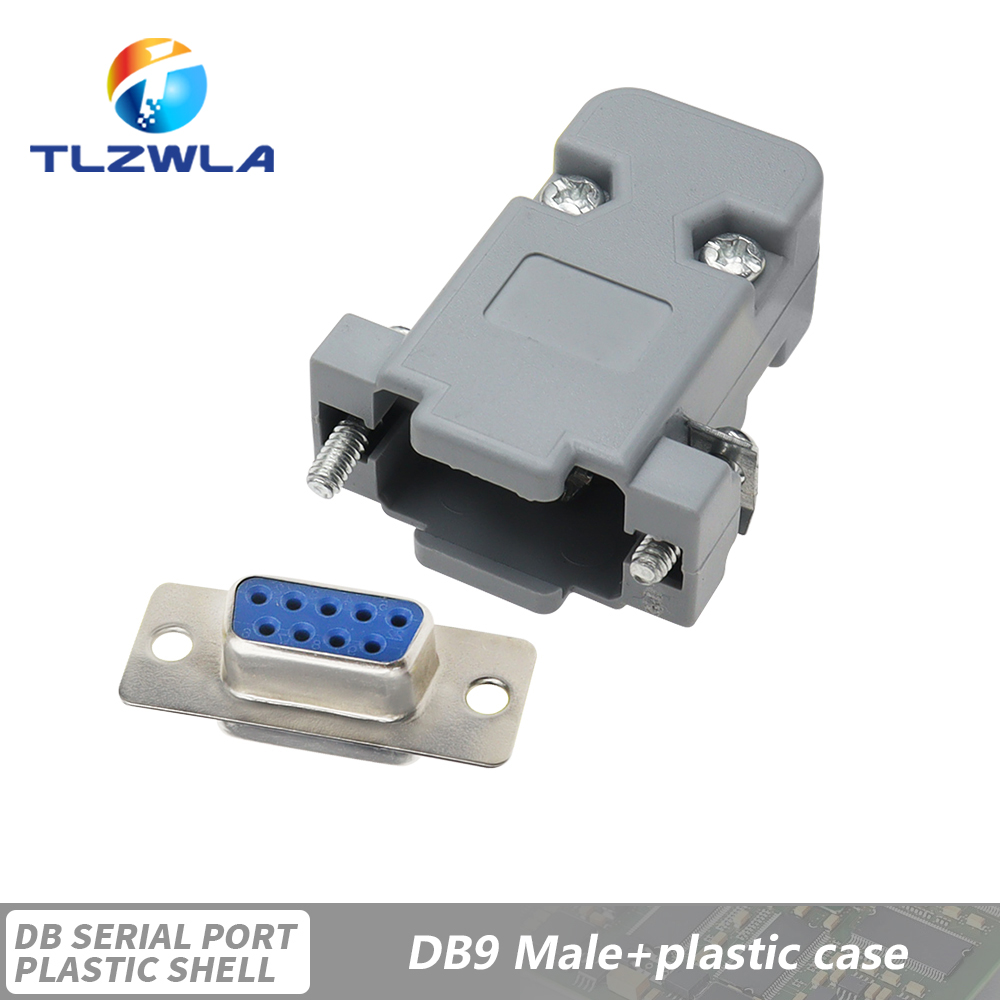 5PCS DB9 Adapter Connector Core DB15 DB25 DB37 RS232 Serial COM Plug Connectors Hole/Pin Female Male Port Socket D Sub DP9 Case: black