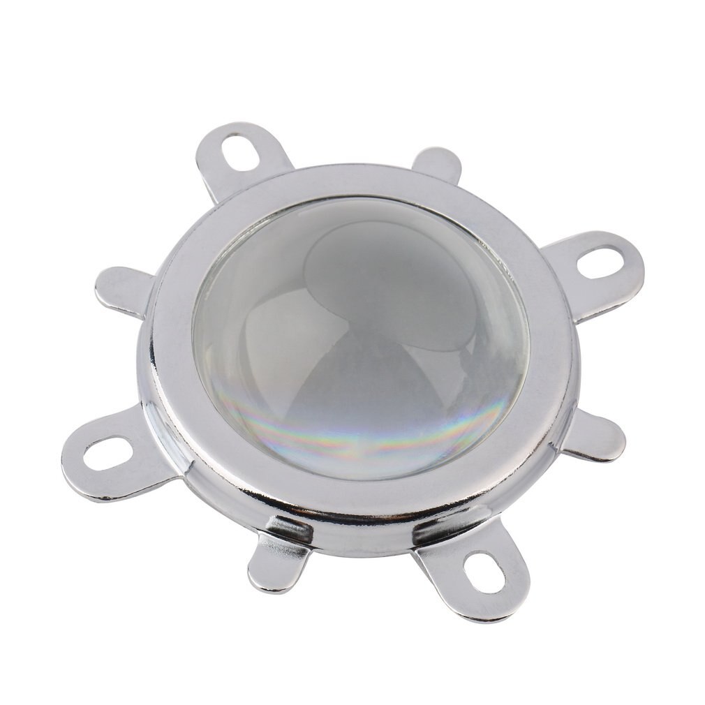 60-80 Degree 1 Set of 30W 50W 100W LED 44mm Lens + Reflector Collimator + Fixed Bracket 3mm Thickness Bottom