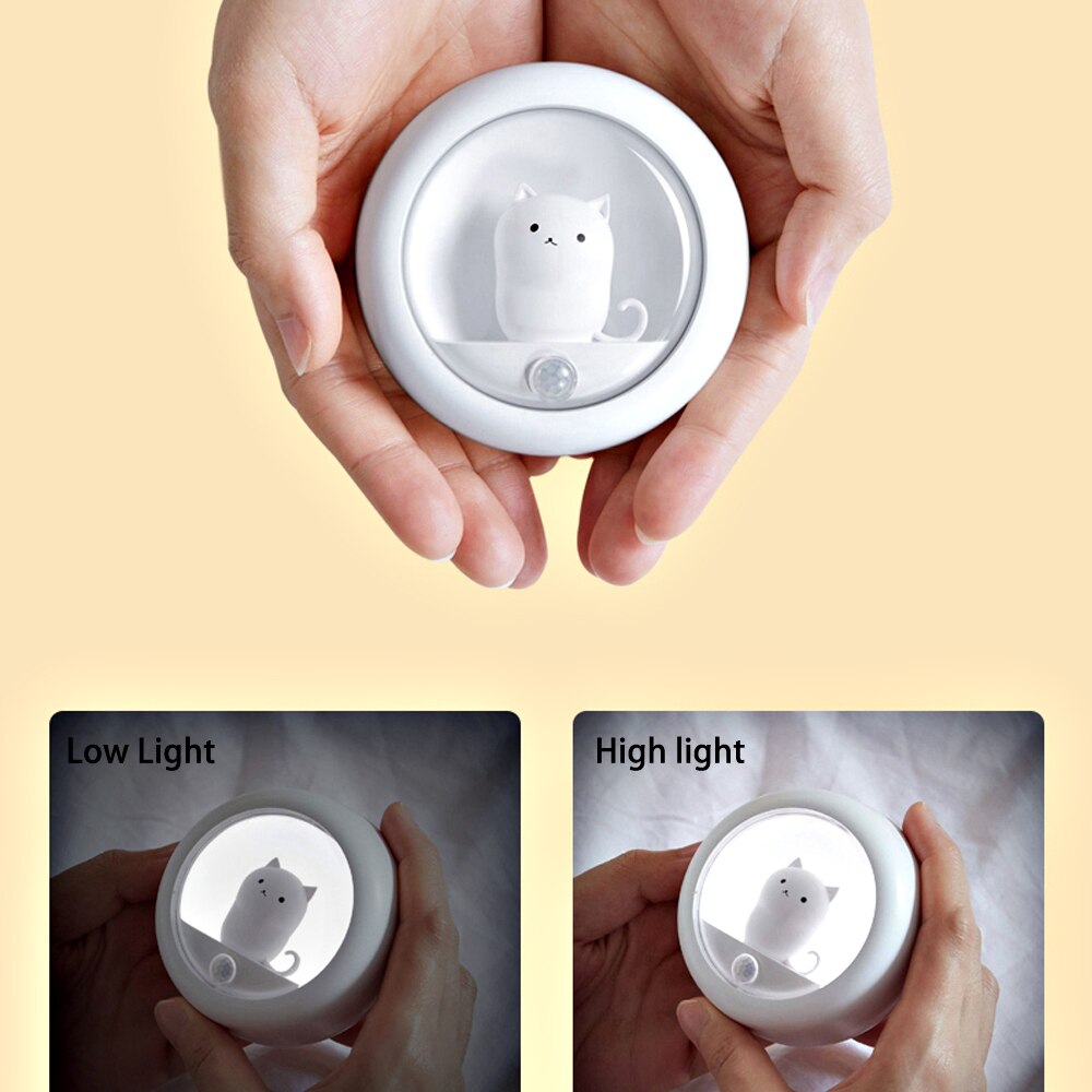 Nacht Licht Bewegung Sensor LED Lampe für freundlicher Hause Treppen Schrank Schlafzimmer Dekoration Nachtlicht Wc Beleuchtung USB Aufladbare