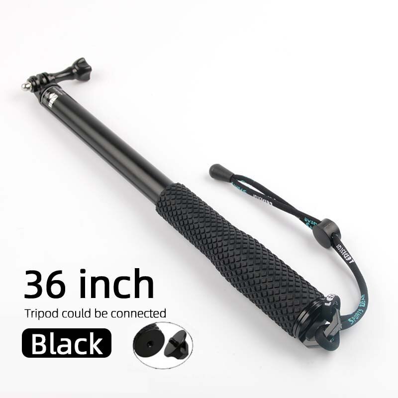 Portable Selfie Stick for GoPro Hero 7 6 5 4 Action Camera Extend Monopod for Xiaomi Yi 4K Sjcam Sj4000 Eken H9 Camera Accessory: 36inch Black