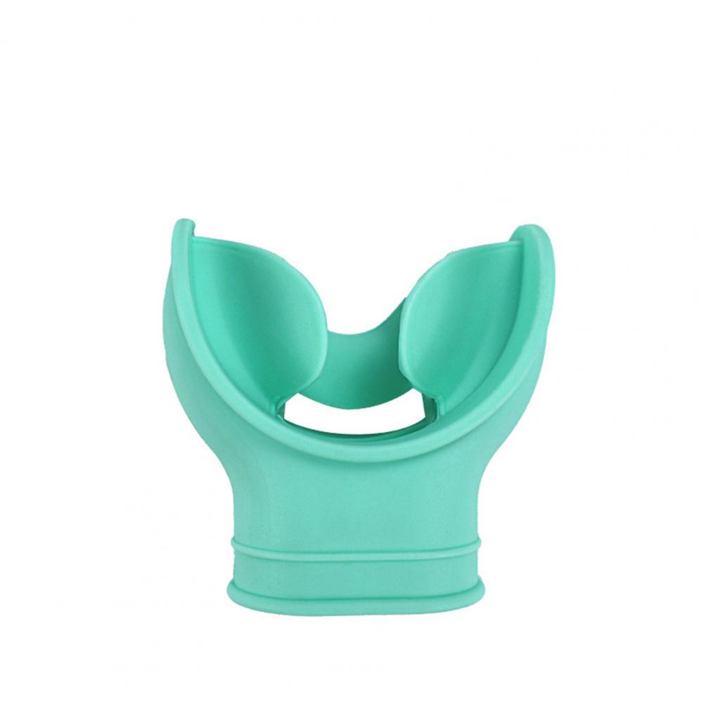Boquilla de buceo de silicona sin BPA, boquillas subacuáticas para snorkel profundo, regulador de snorkel, accesorios para boquilla: Azul marino