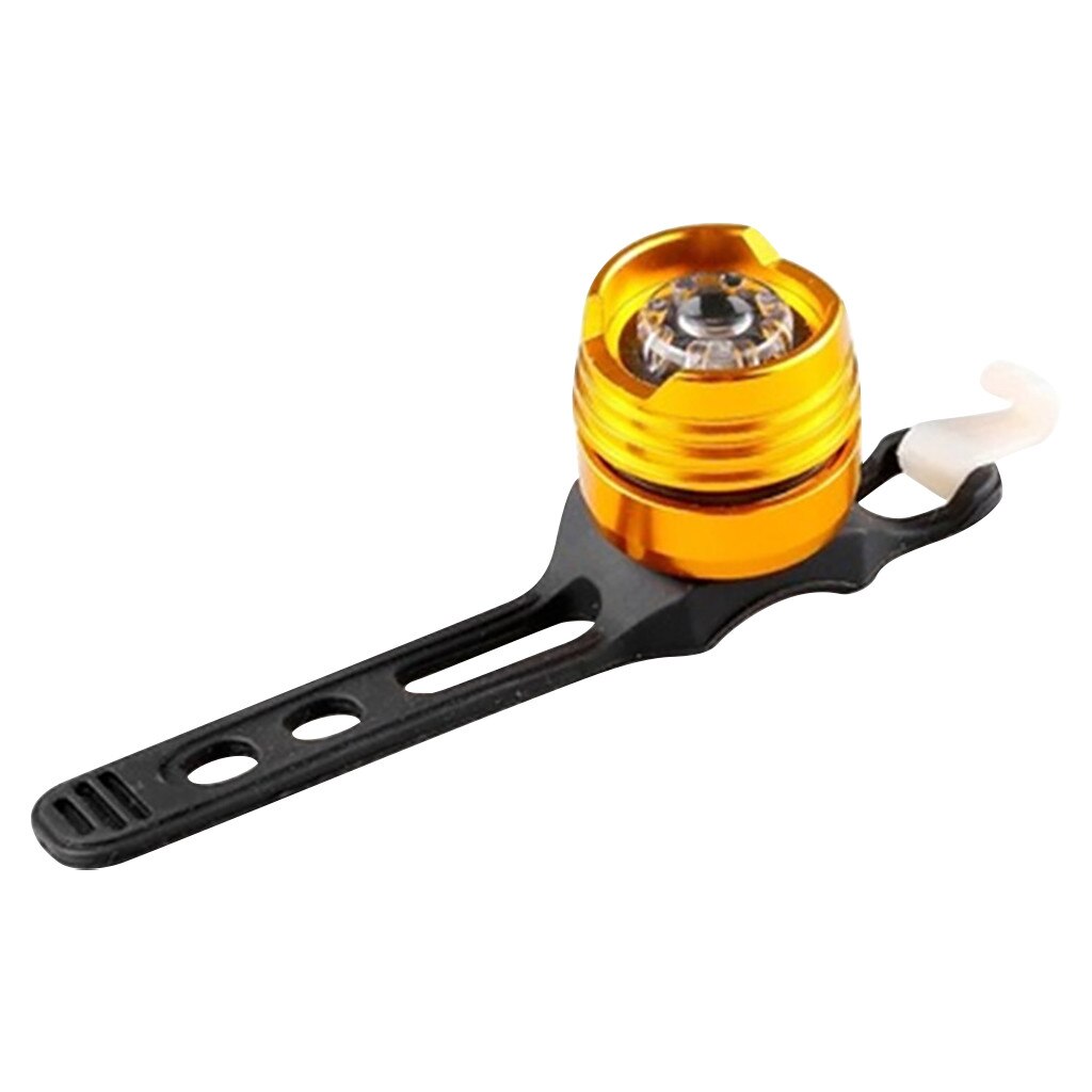 LED Aluminum Alloy Tail Light Safety Helmet Light High Brightness Tail Light Bicycle LED Rear Light Bike Light Outdoor Sport#50: White 