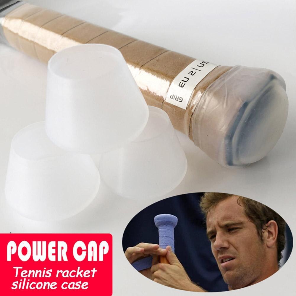 Manicotto di energia in Silicone antiurto copertura per racchetta da Tennis maniglia tappo terminale accessori per paraurti anello di presa racchetta scintillante Overgrip sportivo