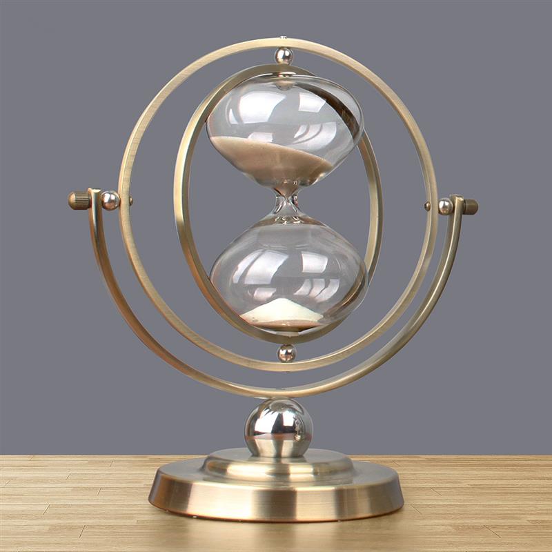 Globe Sand Timer Clock 1 Hour Retro Sandglass 30 Minutes Time Hourglass Timer Living Room Office Home Decoration