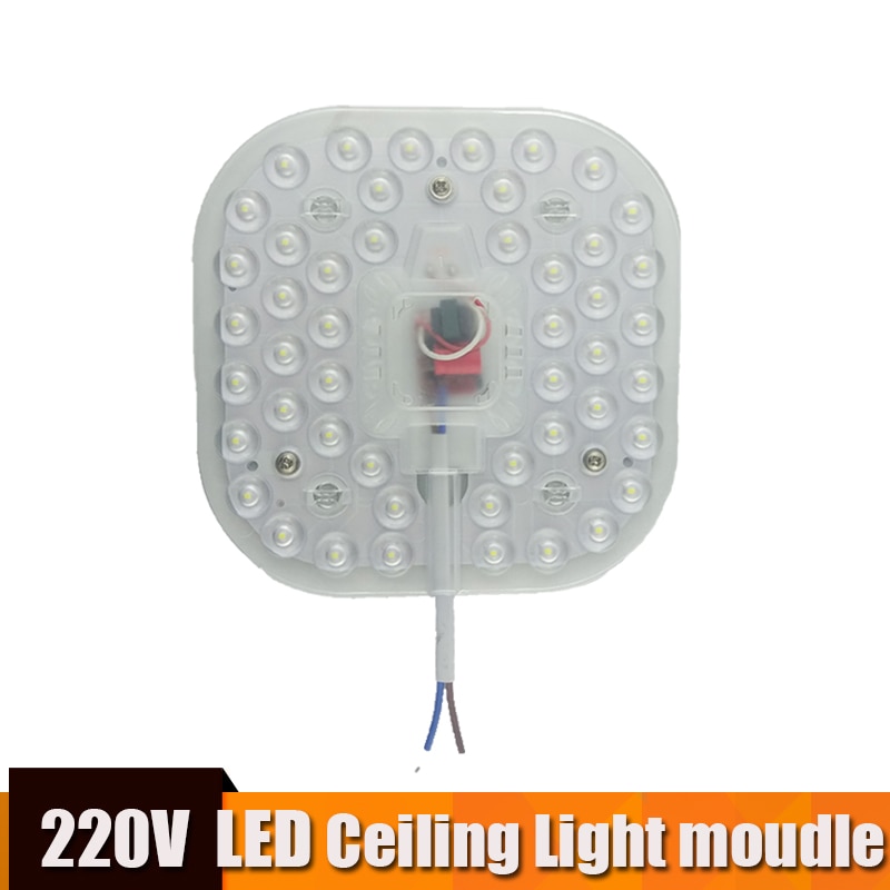 Led Module Licht Vierkante AC220V 230V 240V 12W 18W 24W Vervangen Plafondlamp Verlichting Bron energiebesparing Handig Installatie