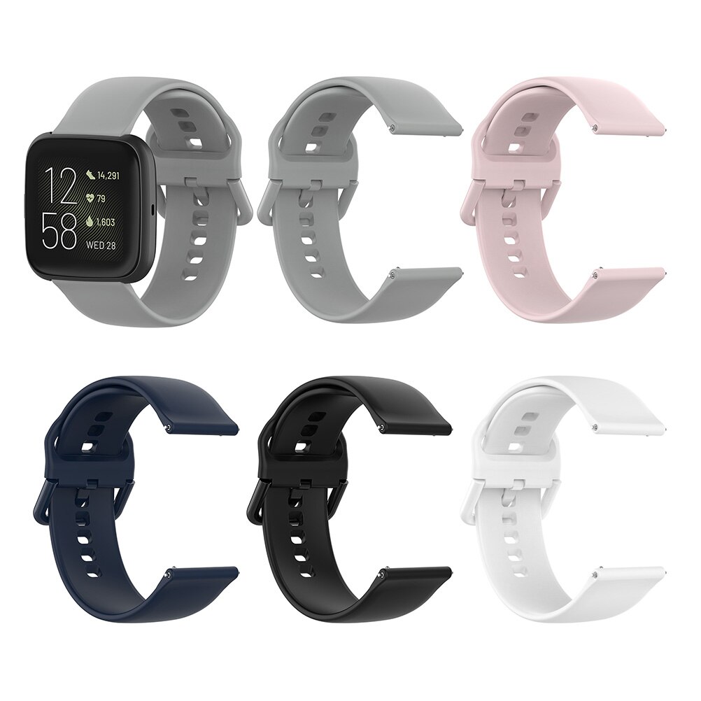 Acessórios cinta para fitbit versa 2 banda silicone macio pulso à prova dwaterproof água substituição pulseira de relógio para fitbit versa/versa 2/lite