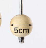 Holz Klettern Energie Ball Klettern und Bouldern Greifer Prämie Fitness Kanonenkugel Halten Griffe ziehen hoch Ball: 5cm