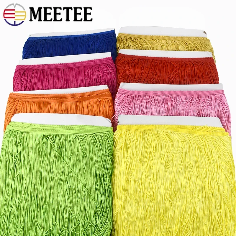 1/2/3M 50Cm Lange Franjes Kant Kwastje Latin Dans Rok Kwasten Fringe Gordijn Veters Trim kledingstuk Decor Trimmen Naaien Accessoire