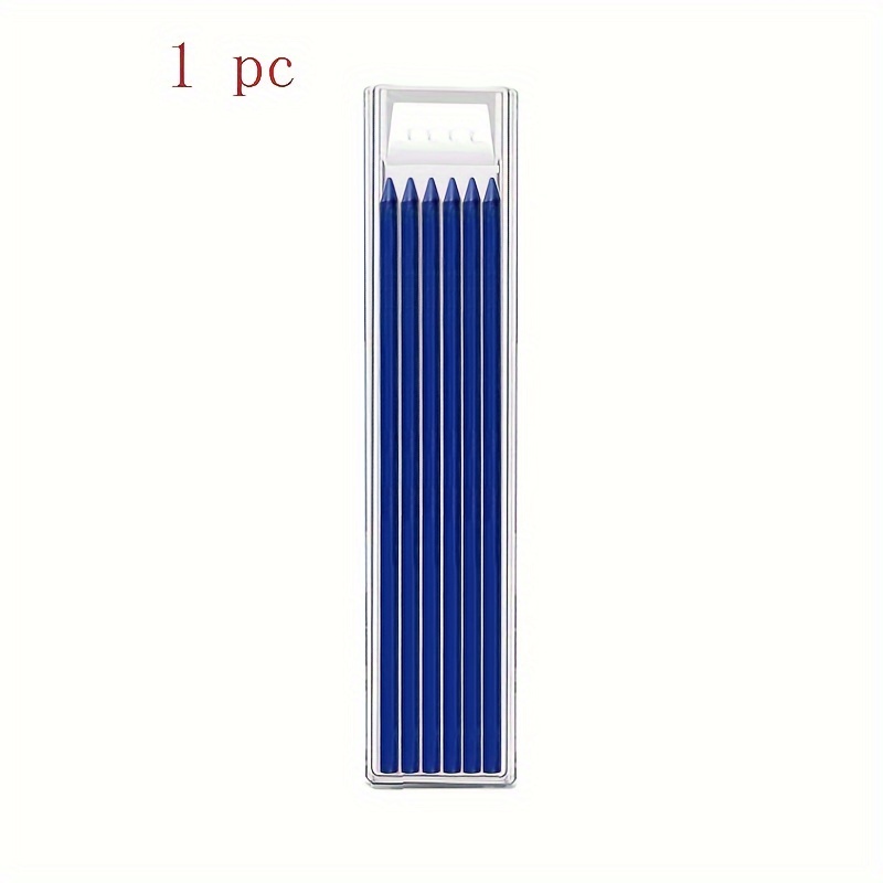 2.8mm Metal Aluminum Rod Deep Hole Woodworking Pen, Marking Pen, Solid Woodworking Mechanical Pencil, Built-in Pencil Sharpener: Navy Blue