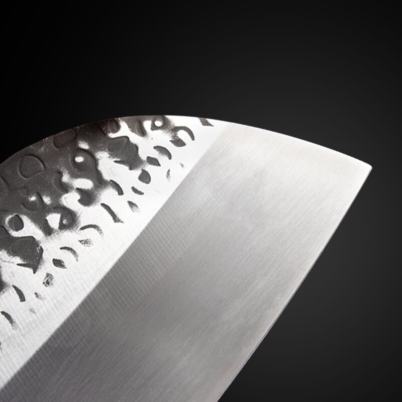 Ręcznie robiony chińnarty nóż szefa kuchni mięwięc siekanie warzyw krojenie tasak nóż kuchenny 5CR15 wysoki węgiel platerowany stalą nierdzewną