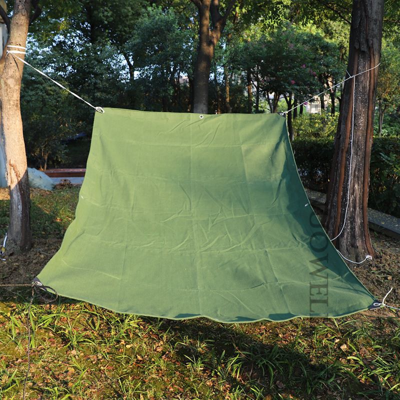 Donker-Groen Zeildoek Organische Siliconen Canvas Tuin Pergola Cover Outdoor Camping Tent Luifel Zeil Boot Truck Regendicht Doek