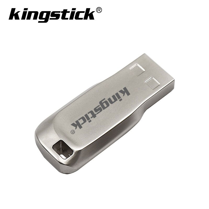 Kingstick – Mini clé USB 2.0 en métal, support à mémoire de 32GB 64GB 128 GB 128 GB, lecteur Flash