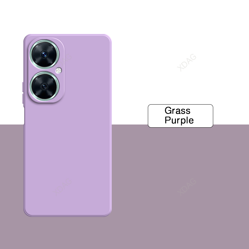 Capa de silicone líquido à prova de choque para huawei nova11i nova 11i MAO-LX9 MAO-LX9N original luxo alta qualidade macio quadrado capa traseira: Marfim