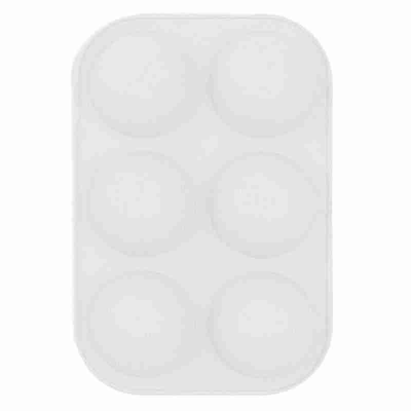 Demi sphère Silicone savon moules ustensiles de cuisson gâteau décoration outils pouding gelée chocolat Fondant moule boule forme Biscuit outils: white
