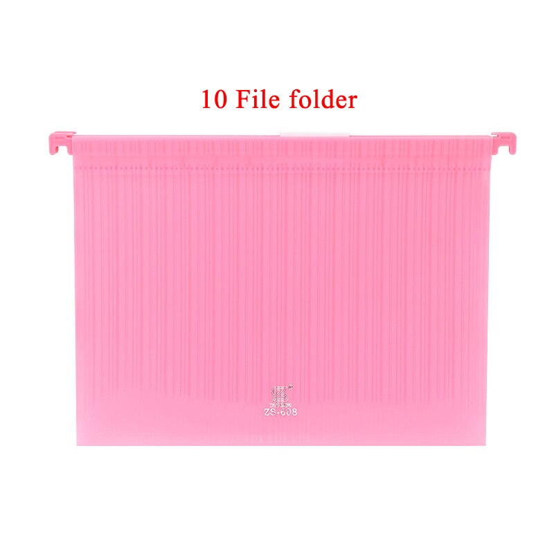 Desk Files Rack Folder Organizer Storage Document Bag Book Magazine A4 Paper Stand Holder Desktop Accessory Home Office Supplies: Pink 10 file folders